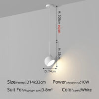 Modern rotating Nordic design chandelier for interior decoration