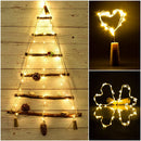 Set of 10 LED fairy light strings for festive decorations