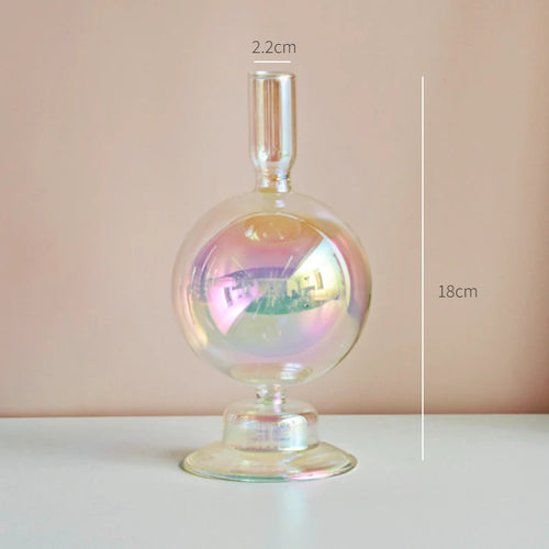 Nordic glass candle holder for weddings and flowers - vue 16 sur 22