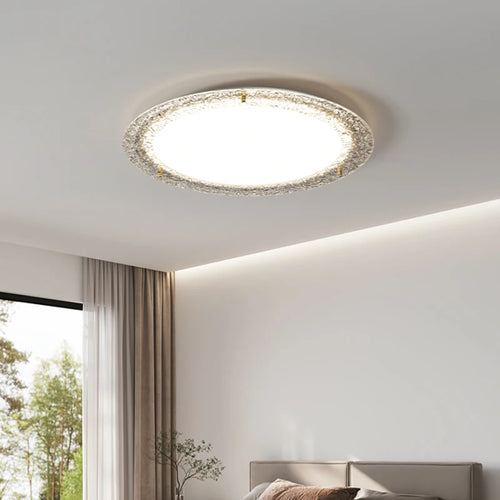 Modern luxury crystal LED ceiling light for indoors - vue 5 sur 7