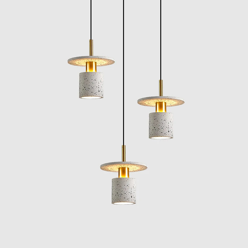 Creative terrazzo chandelier for restaurant hotel minimalist commercial - vue 5 sur 9