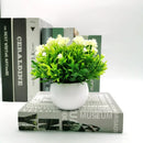 Artificial potted rose flower for indoor and outdoor decoration