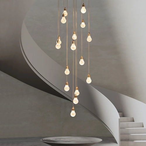 Modern crystal chandelier for elegant interior decoration - vue 3 sur 14