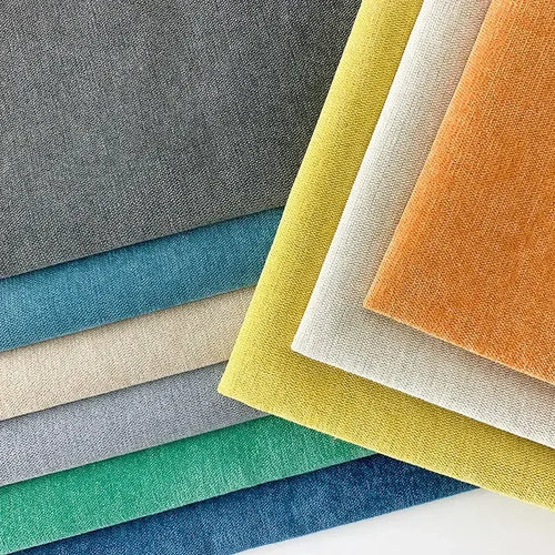 Thick plain chenille upholstery fabric for cushion covers and diy - vue 8 sur 7