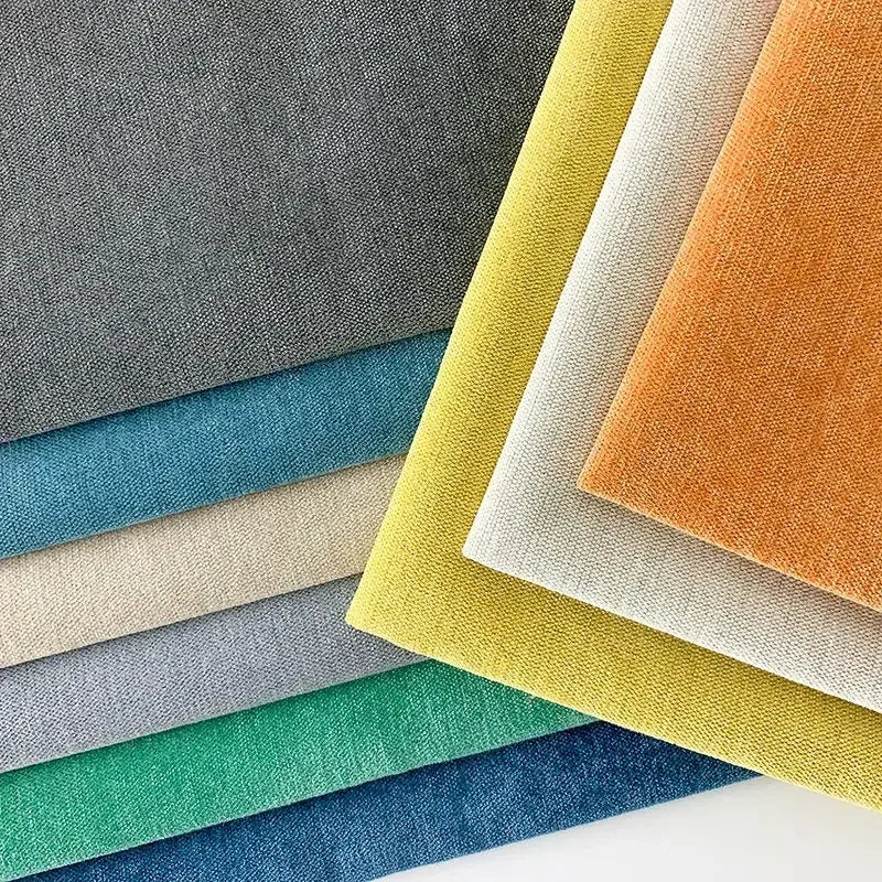 Tissu chenille épais uni pour ameublement et couture - vue 7 sur 7