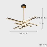 Minimalist postmodern creative LED chandelier pendant light