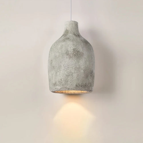 Nordic wabi-sabi LED pendant light for dining, bar, loft or bedroom - vue 6 sur 15