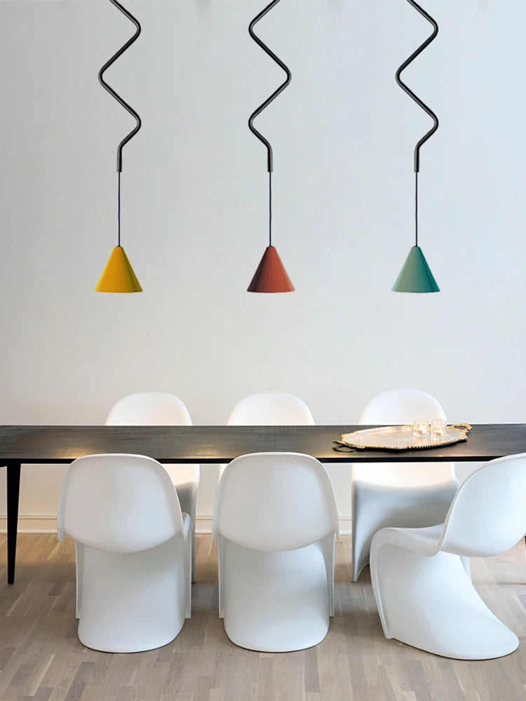 Minimalist designer ceiling light for bar and café