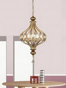 Vintage crystal pendant light for elegant retro style