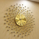 European design silent metal creative wall clock