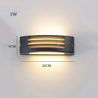 modern waterproof LED wall light for indoor and outdoor use