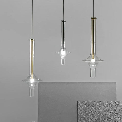 Modern nordic glass pendant light for interior decoration - vue 6 sur 10