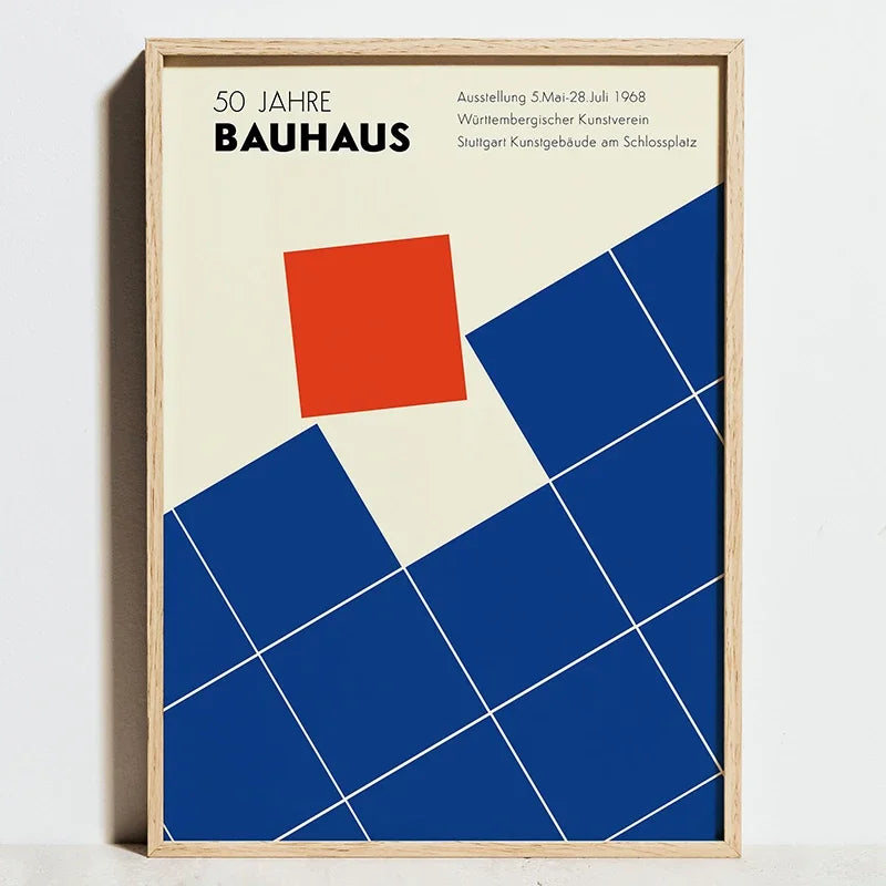 affiches géométriques Bauhaus art mural abstrait minimaliste décoration moderne
