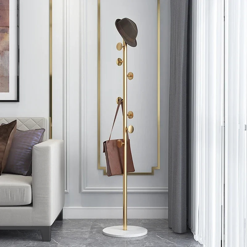 floor-standing coat rack for clothes and bags, versatile - vue 17 sur 17