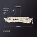 Clear crystal chandelier with creative and elegant design