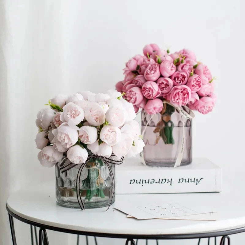 27 Artificial Peony Heads for Wedding Decorations and DIY