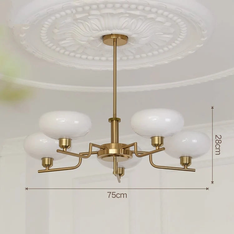 Bauhaus glass chandelier for modern and designer décor