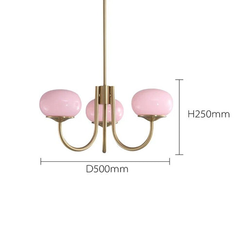 Nordic simple gold designer chandelier - vue 8 sur 11