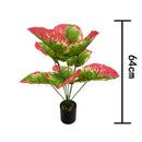 Potted artificial plant decoration for weddings, office and parties
