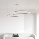 Simple modern circular pendant light