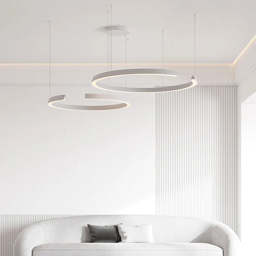 Simple modern circular pendant light - vue 3 sur 19