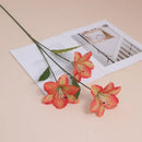 Decorative silk lily flowers for indoor and outdoor use