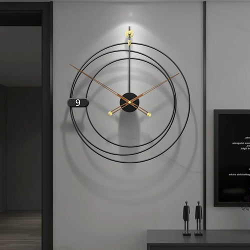 modern design silent wall clock for home decor - vue 4 sur 7