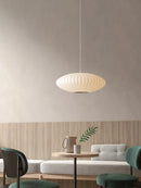 Modern silk pendant light wabi sabi style for interior decor