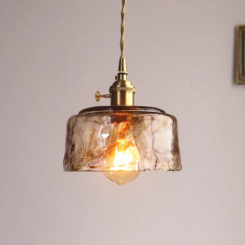 Modern glass LED pendant light for interior decoration - vue 3 sur 20