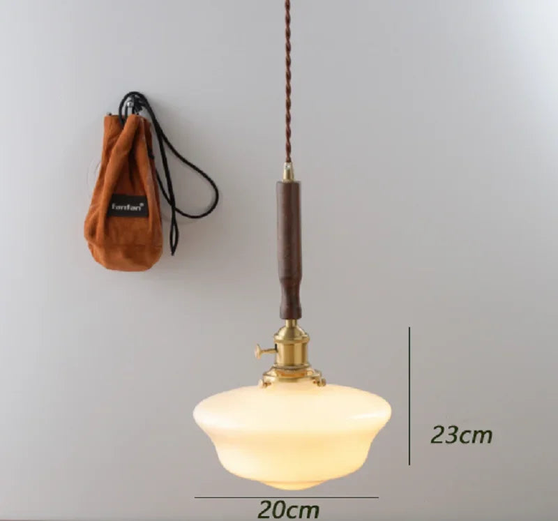 Elegant modern glass pendant light for interior decoration - vue 8 sur 8