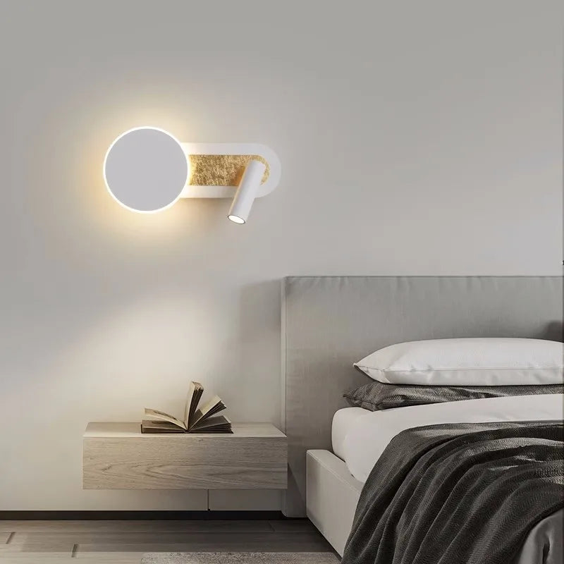 Modern LED wall lamp for hotel with switch