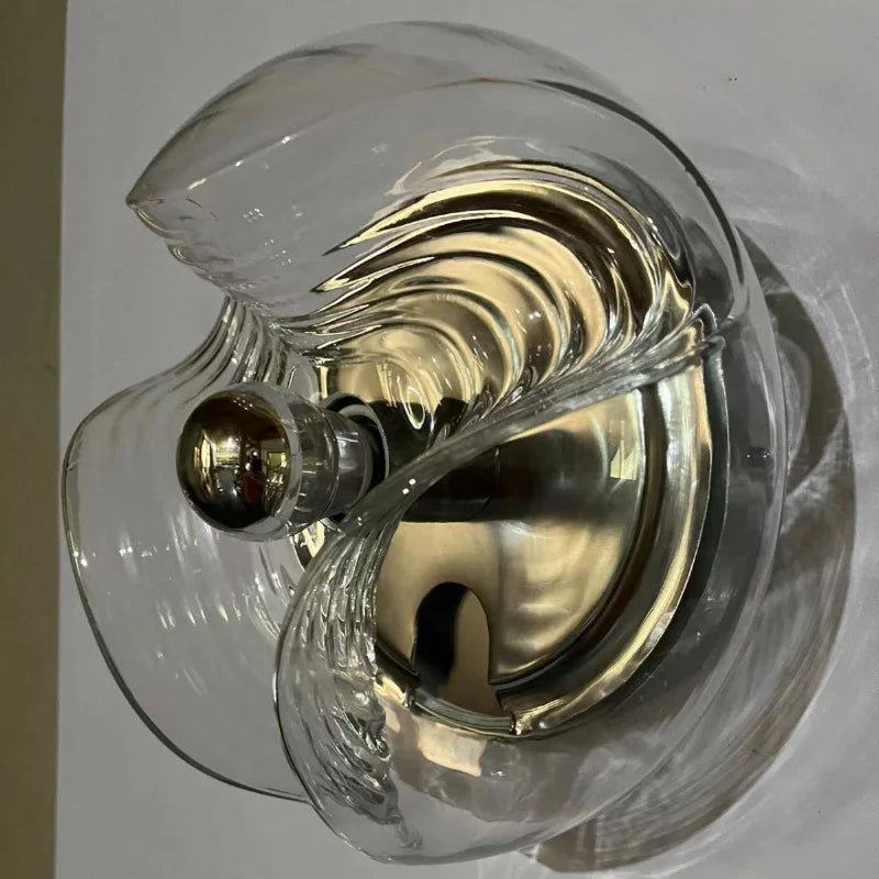 Modern glass wall light for interior decoration and lighting - vue 3 sur 11