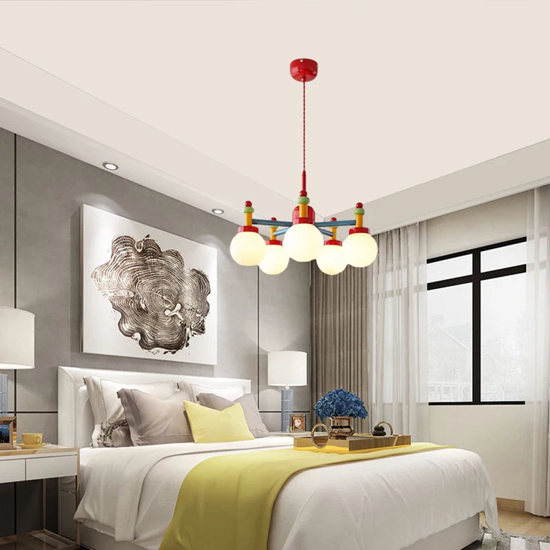 colorful glass suspension for a trendy decoration