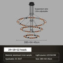 Modern LED bean-shaped chandelier for luxury living room