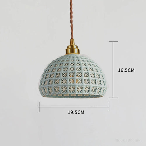 Nordic ceramic pendant light luminaria lighting - vue 8 sur 9