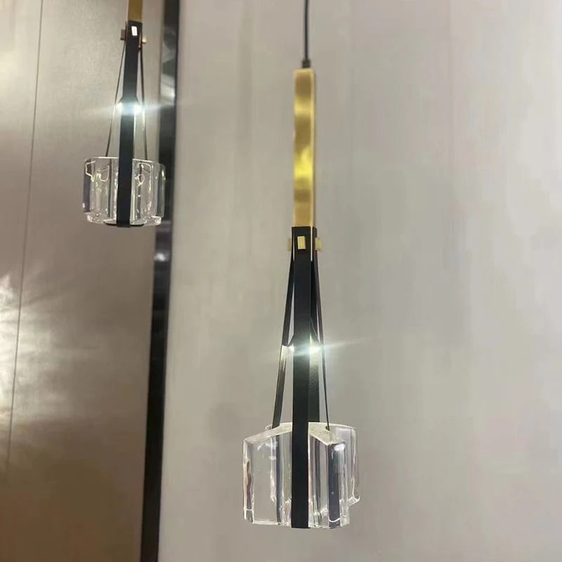 Modern crystal chandelier for restaurants, bars and cafés