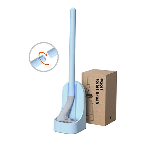 silicone cleaning brushes with holder for bathroom - vue 16 sur 16