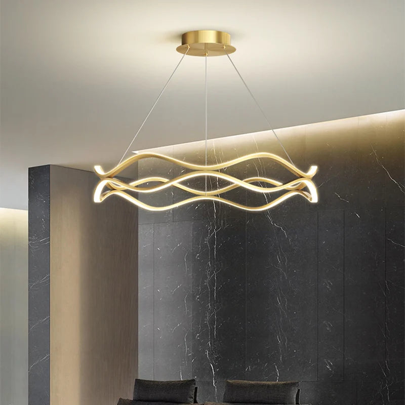 Modern LED pendant light for elegant and luxurious interior decor