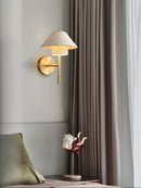 Ceramic and copper desk lamp with adjustable angle