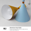Nordic three-head aluminium pendant light