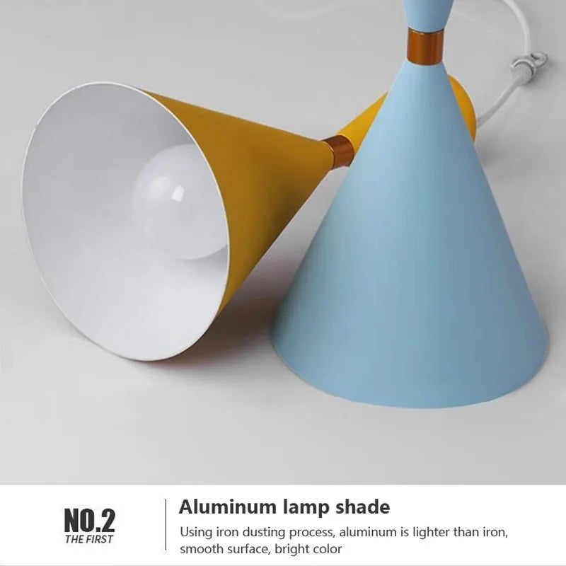 Nordic three-head aluminium pendant light - vue 6 sur 28