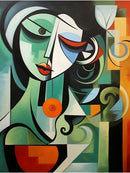 Abstract Picasso style diamond painting 5D home decor