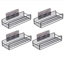 Japanese style wrought iron shelf wall storage rack