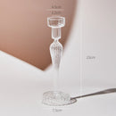 Clear glass candleholder modern nordic home decor