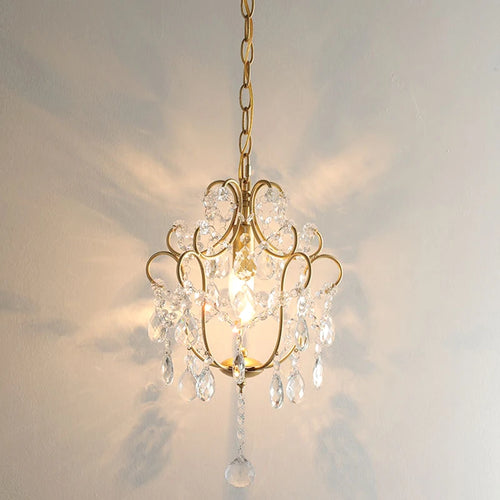 Retro American crystal chandelier for elegant interior decoration - vue 3 sur 6