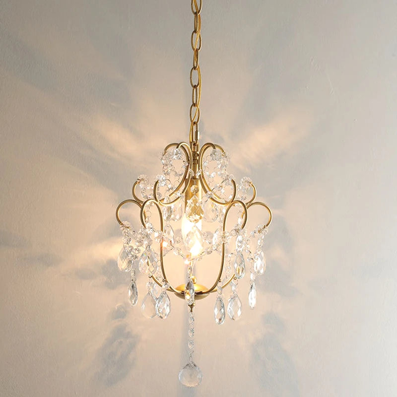 Retro American crystal chandelier for elegant interior decoration - vue 3 sur 6