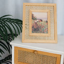 Bohemian wicker photo frame for unique and modern decor