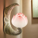 Coloured glass Chinese style wall light for indoor and balcony