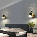 applique murale nordique moderne avec projection d'étoiles rotative pliante