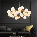 Romantic glass 25-head pendant light